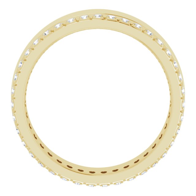 14K Yellow 1/3 CTW Lab-Grown Diamond Accented Band Size 7.5