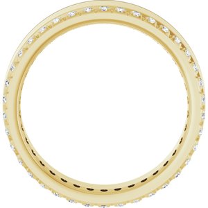 14K Yellow 1/3 CTW Lab-Grown Diamond Accented Band Size 7
