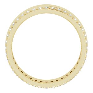 14K Yellow 1/3 CTW Lab-Grown Diamond Accented Band Size 8.5