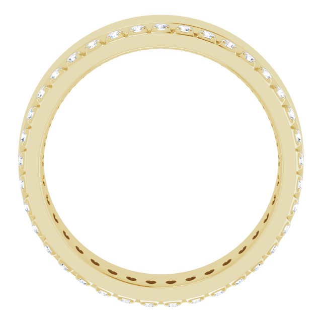 14K Yellow 1/3 CTW Lab-Grown Diamond Accented Band Size 6.5