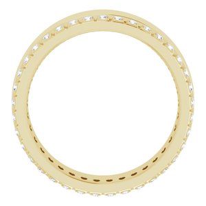 14K Yellow 1/3 CTW Lab-Grown Diamond Accented Band Size 6.5