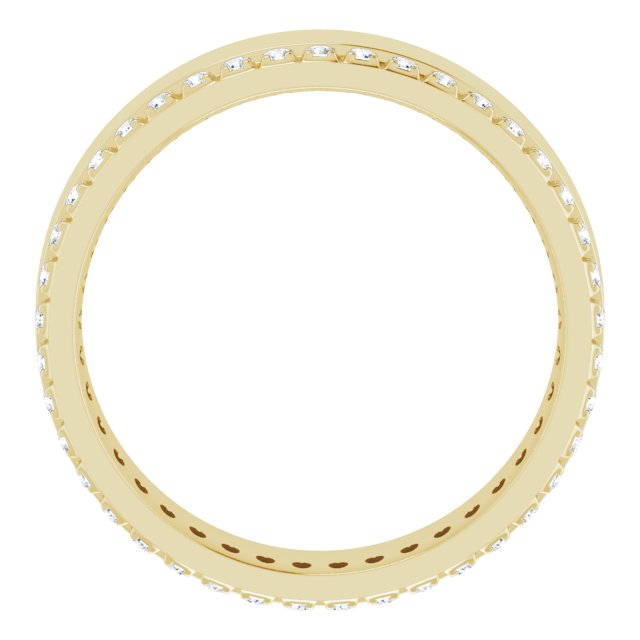 14K Yellow 1/3 CTW Lab-Grown Diamond Accented Band Size 9