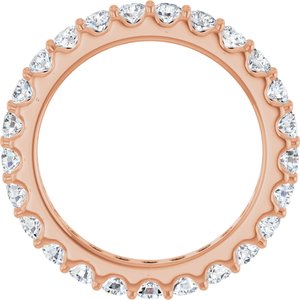 14K Rose 1 1/2 CTW Lab-Grown Diamond  Eternity Band