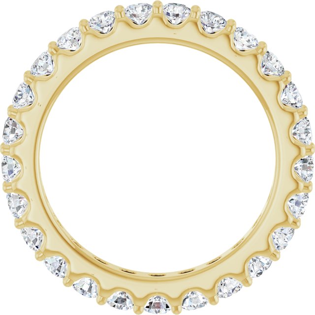 14K Yellow 1 3/8 CTW Lab-Grown Diamond  Eternity Band