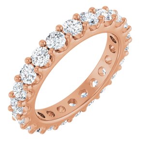 14K Rose 1 7/8 CTW Lab-Grown Diamond  Eternity Band