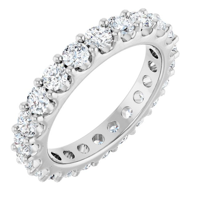 14K White 1 7/8 CTW Lab-Grown Diamond  Eternity Band