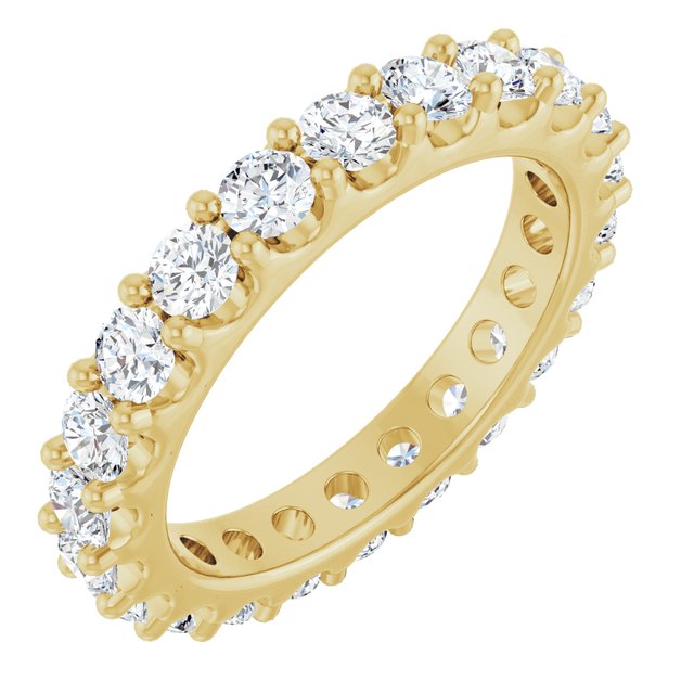 14K Yellow 1 7/8 CTW Lab-Grown Diamond  Eternity Band
