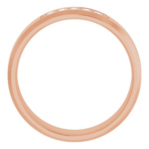 14K Rose 1/6 CTW Lab-Grown Diamond Band