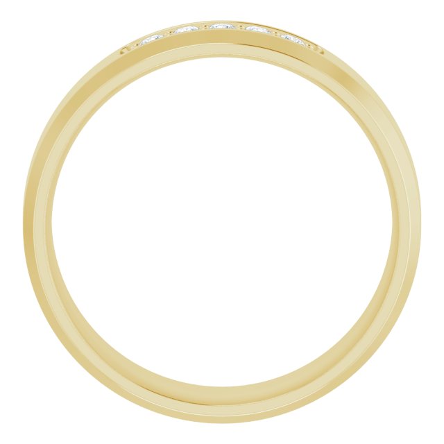 14K Yellow 1/6 CTW Lab-Grown Diamond Band