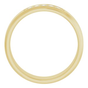 14K Yellow 1/6 CTW Lab-Grown Diamond Band