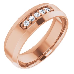 14K Rose 1/6 CTW Lab-Grown Diamond Band