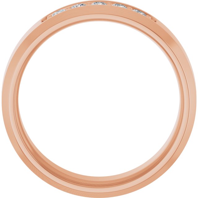 14K Rose 1/6 CTW Lab-Grown Diamond Band