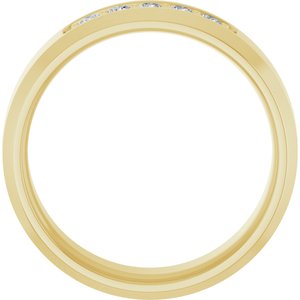14K Yellow 1/6 CTW Lab-Grown Diamond Band