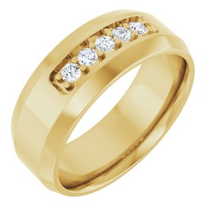 14K Yellow 1/6 CTW Lab-Grown Diamond Band