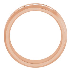 14K Rose 1/6 CTW Lab-Grown Diamond Band