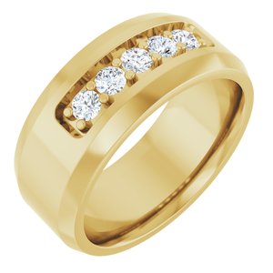 14K Yellow 1/2 CTW Lab-Grown Diamond Band