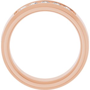 14K Rose 1/2 CTW Lab-Grown Diamond Band