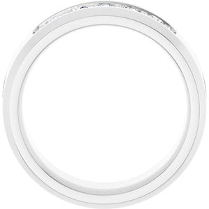 14K White 1/2 CTW Lab-Grown Diamond Band