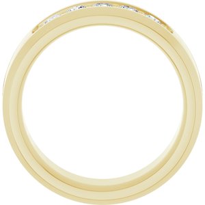 14K Yellow 1/2 CTW Lab-Grown Diamond Band