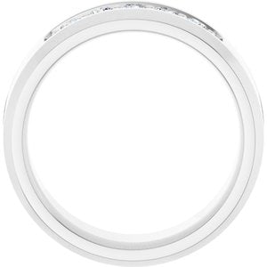 14K White 1/2 CTW Lab-Grown Diamond Band