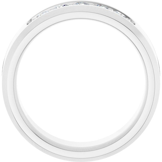 14K White 1/2 CTW Lab-Grown Diamond Band