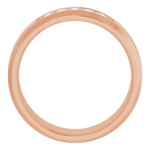 14K Rose 1/6 CTW Lab-Grown Diamond Band