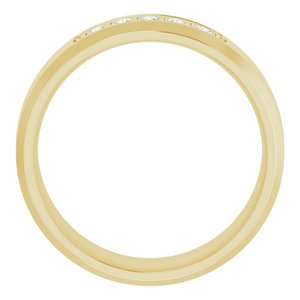 14K Yellow 1/6 CTW Lab-Grown Diamond Band