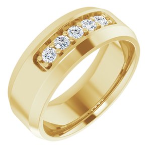 14K Yellow 1/6 CTW Lab-Grown Diamond Band