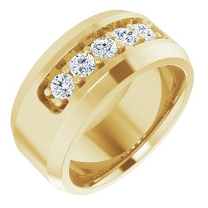 14K Yellow 1/2 CTW Lab-Grown Diamond Band