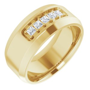 14K Yellow 1/5 CTW Lab-Grown Diamond Band