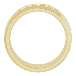 14K Yellow 1/5 CTW Lab-Grown Diamond Band