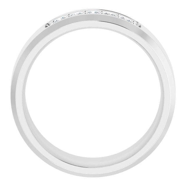 14K White 1/5 CTW Lab-Grown Diamond Band