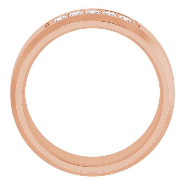 14K Rose 1/5 CTW Lab-Grown Diamond Band