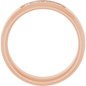 14K Rose 1/5 CTW Lab-Grown Diamond Band