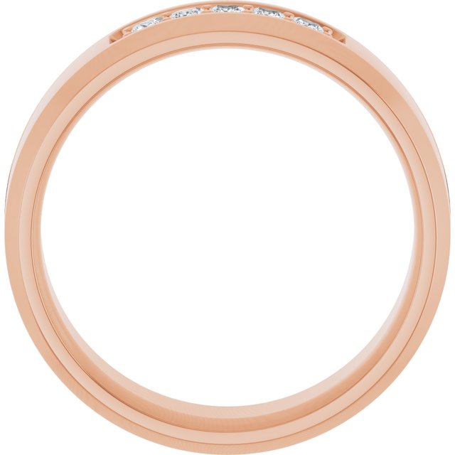 14K Rose 1/5 CTW Lab-Grown Diamond Band