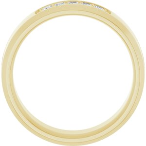 14K Yellow 1/5 CTW Lab-Grown Diamond Band