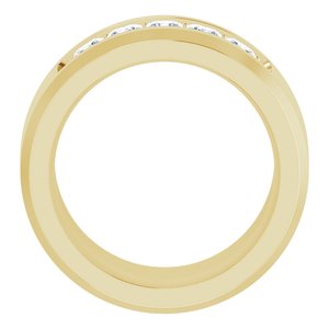14K Yellow 3/4 CTW Lab-Grown Diamond Band
