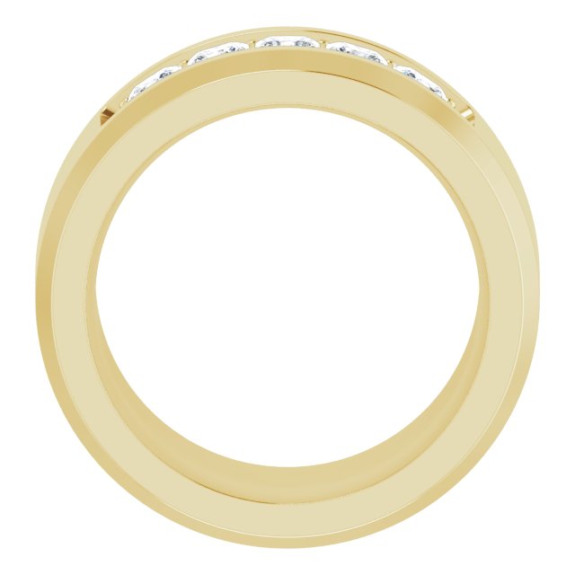 14K Yellow 3/4 CTW Lab-Grown Diamond Band