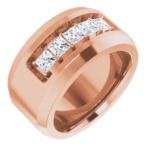 14K Rose 3/4 CTW Lab-Grown Diamond Band