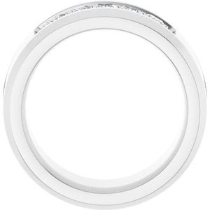 14K White 3/4 CTW Lab-Grown Diamond Band