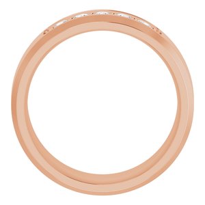 14K Rose 1/6 CTW Lab-Grown Diamond Band