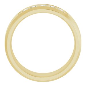14K Yellow 1/6 CTW Lab-Grown Diamond Band