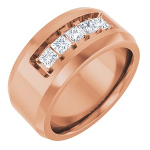 14K Rose 3/4 CTW Lab-Grown Diamond Band
