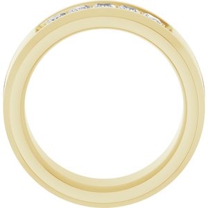 14K Yellow 3/4 CTW Lab-Grown Diamond Band