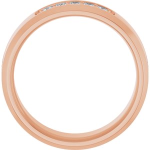 14K Rose 1/5 CTW Lab-Grown Diamond Band