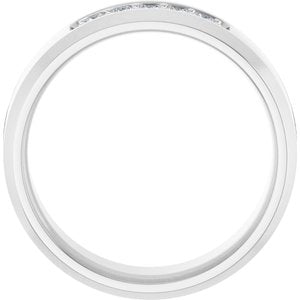 14K White 1/5 CTW Lab-Grown Diamond Band