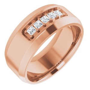 14K Rose 1/5 CTW Lab-Grown Diamond Band