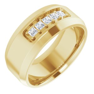 14K Yellow 1/5 CTW Lab-Grown Diamond Band