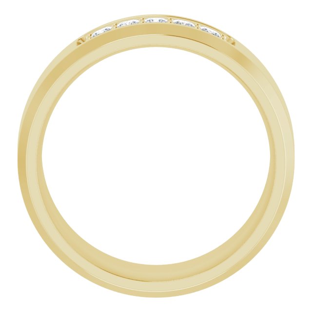 14K Yellow 1/5 CTW Lab-Grown Diamond Band