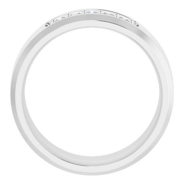 14K White 1/5 CTW Lab-Grown Diamond Band
